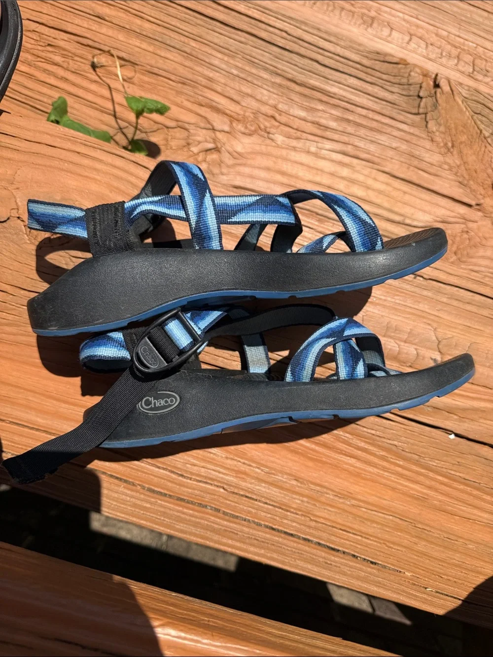 Chaco Men’s 8 Blue Black Z/Strap Sport Sandals Vibram Sole Adjustable